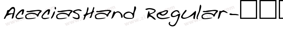 AcaciasHand Regular字体转换